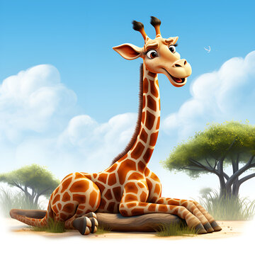 Giraffe Cartoon Anime Zeichnung Giraffe cartoon anime drawing