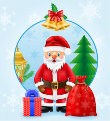 christmas card poster vector illustration