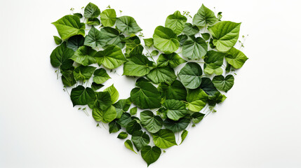 Fototapeta premium the recycle icon in the shape of leaves
