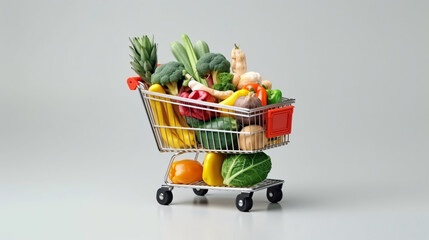 Trolley for transporting groceries