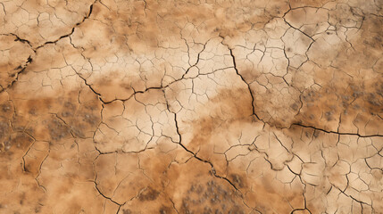 Aerial view of dry land texture in southern Europe - obrazy, fototapety, plakaty