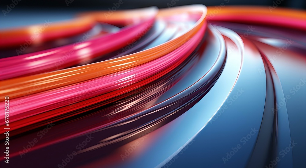 Poster dynamic abstract swirls of color flowing in a mesmerizing wave pattern