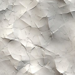 Seamless abstract crumpled paper  texture background , ai generative