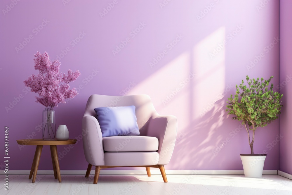 Poster cognitive behavioral therapy office setup calming background with empty space for text