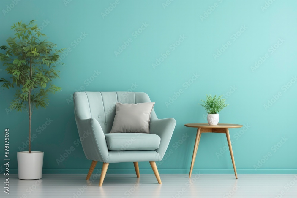 Poster cognitive behavioral therapy office setup calming background with empty space for text