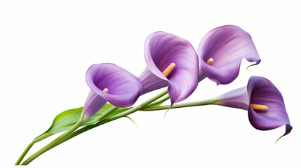 Violet calla flower