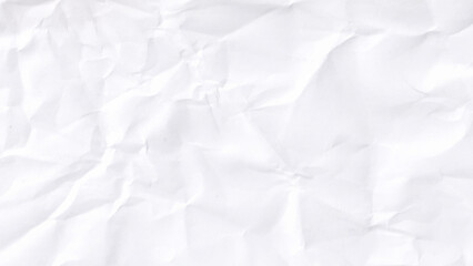 Obraz premium Abstract crumpled and creased recycle white paper texture background