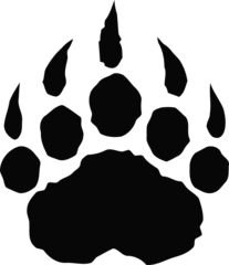 Fotobehang tiger paw icon © Snapp Art