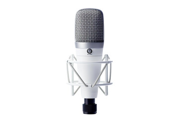 Solo Microphone on Transparent Background, PNG, Generative Ai