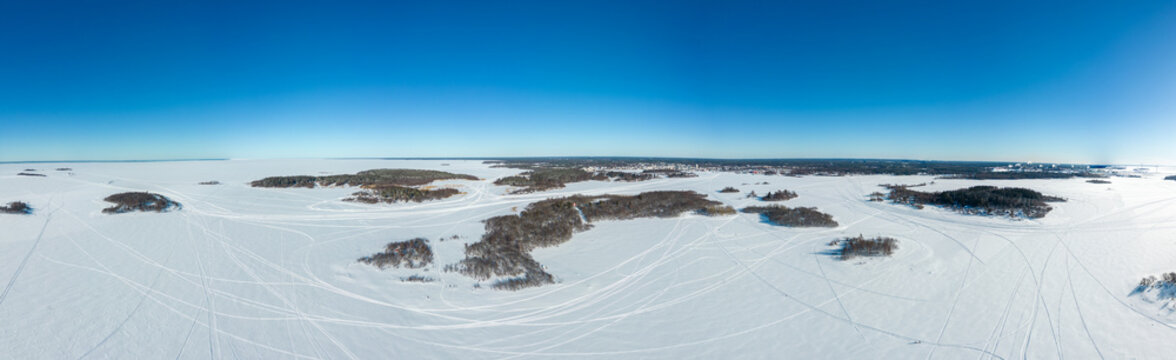 Islands of Raahe at wintertime, Finland