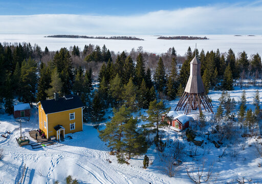 Islands of Raahe at wintertime, Finland