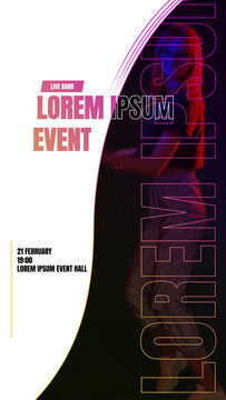 Vertical Event and Festival Design with Modern Animation