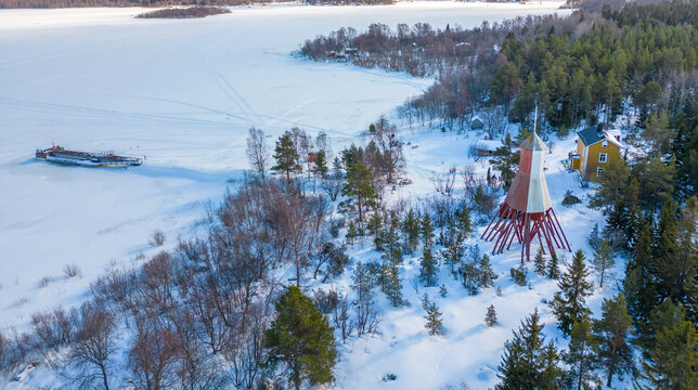 Islands of Raahe at wintertime, Finland