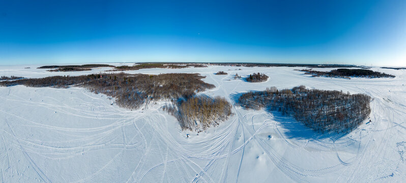 Islands of Raahe at wintertime, Finland