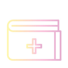 Bank Cash Credit Gradient Outline Icon