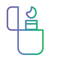 Bar Lighter Pocket Gradient Outline Icon