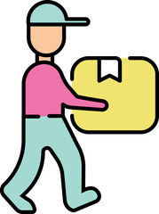 Delivery man illustration