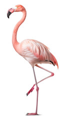 flamingo with one leg up pose