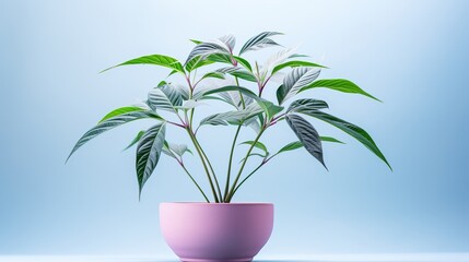 Fototapeta na wymiar DIY Serenity: Pastel Pot Plant AI Generative
