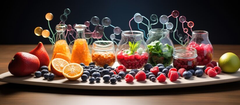 In her quest to educate others about the importance of a healthy diet Amylum a nutritionist used her expertise to create a captivating AI illustration showcasing the molecular structure of s