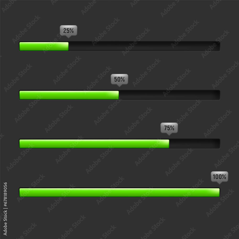 Poster progress loading bar. downloading process. concept technology. vector illustration.