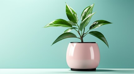 DIY Serenity: Pastel Pot Plant AI Generative