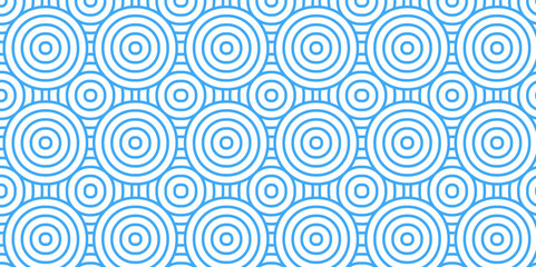 Abstract fabric wave blue and white geometric overlapping pattern retro ornament repeat backdrop texture background. seamless circle vector illustration swirl waves round shape spiral pattern.