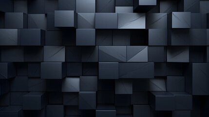 Black geometric cubic pattern abstract wallpaper
