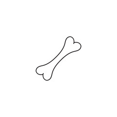 Dog bone logo vector illustration icon