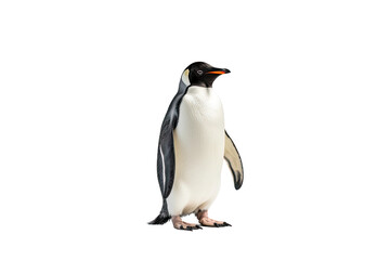 Penguin Realism on Transparent Background, PNG, Generative Ai