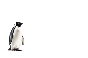 Realistic 8K Penguin on Transparent Background, PNG, Generative Ai