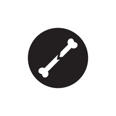 Dog bone logo vector illustration icon