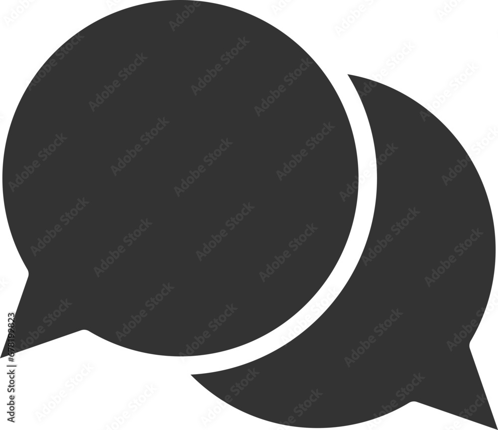 Poster chat icon vector design element. talk bubble speech sign. dialogue balloon.
