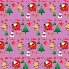 seamless pattern with Christmas wrapping