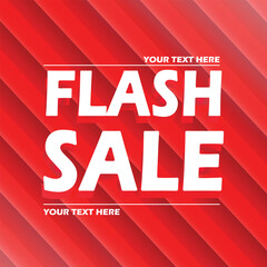 Flash Sale Shopping Poster or banner. Flash Sales banner design for social media and website. Background