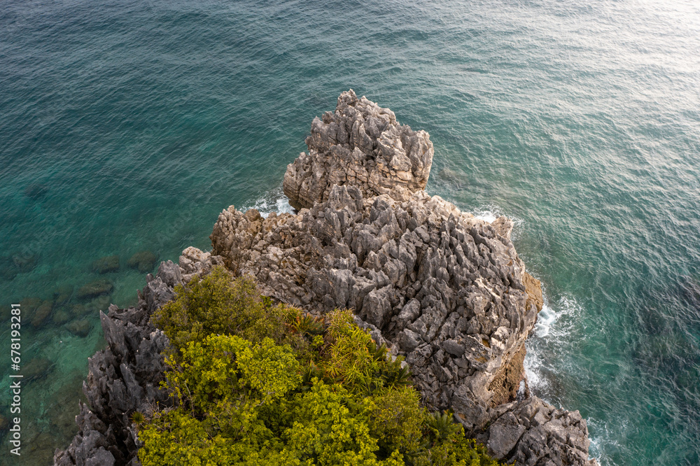 Wall mural landscape with rock formations