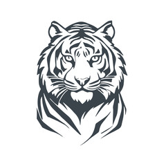 Tiger icon concept design stock illustration