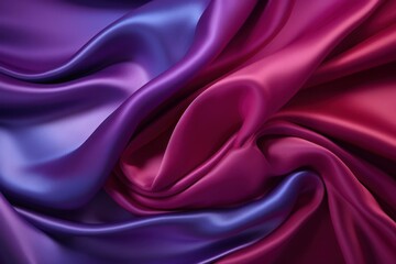 Abstract purple magenta background. Silk satin.
