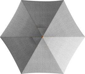 Top view of grey open sunshade © Matheus