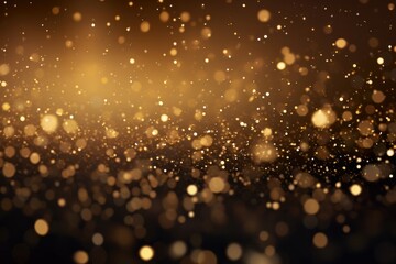 Abstract luxury gold background with gold particles. glitter vintage lights background. Christmas...