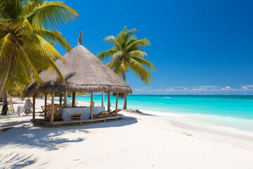 Fototapeta premium beach with palm trees