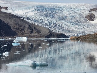 aerial view arctic ocean in greenland © murattellioglu