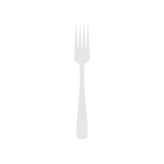 fork flat design vector illustration isolated on white background. restaurant business concept. Kitchen tools, utensils and kitchen accessories