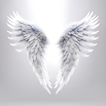 Transparent background angel wings, fantasy wings