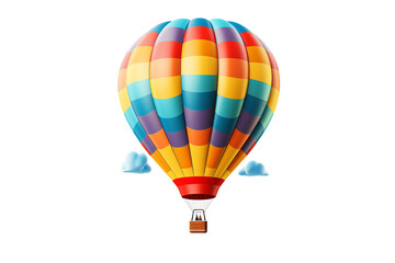 Colorful Balloon Isolated Scene on a transparent background