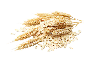 Oats on a transparent background