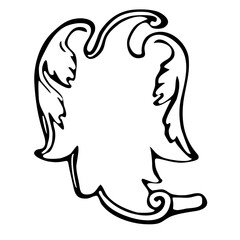 Hand drawn heraldic shield