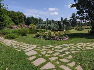 botanical garden of Lyon France