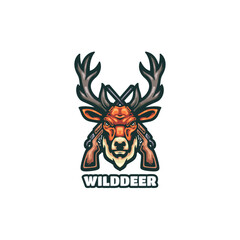 Wild Deer Mascot Logo Design