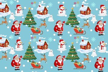 seamless pattern Christmas background 
